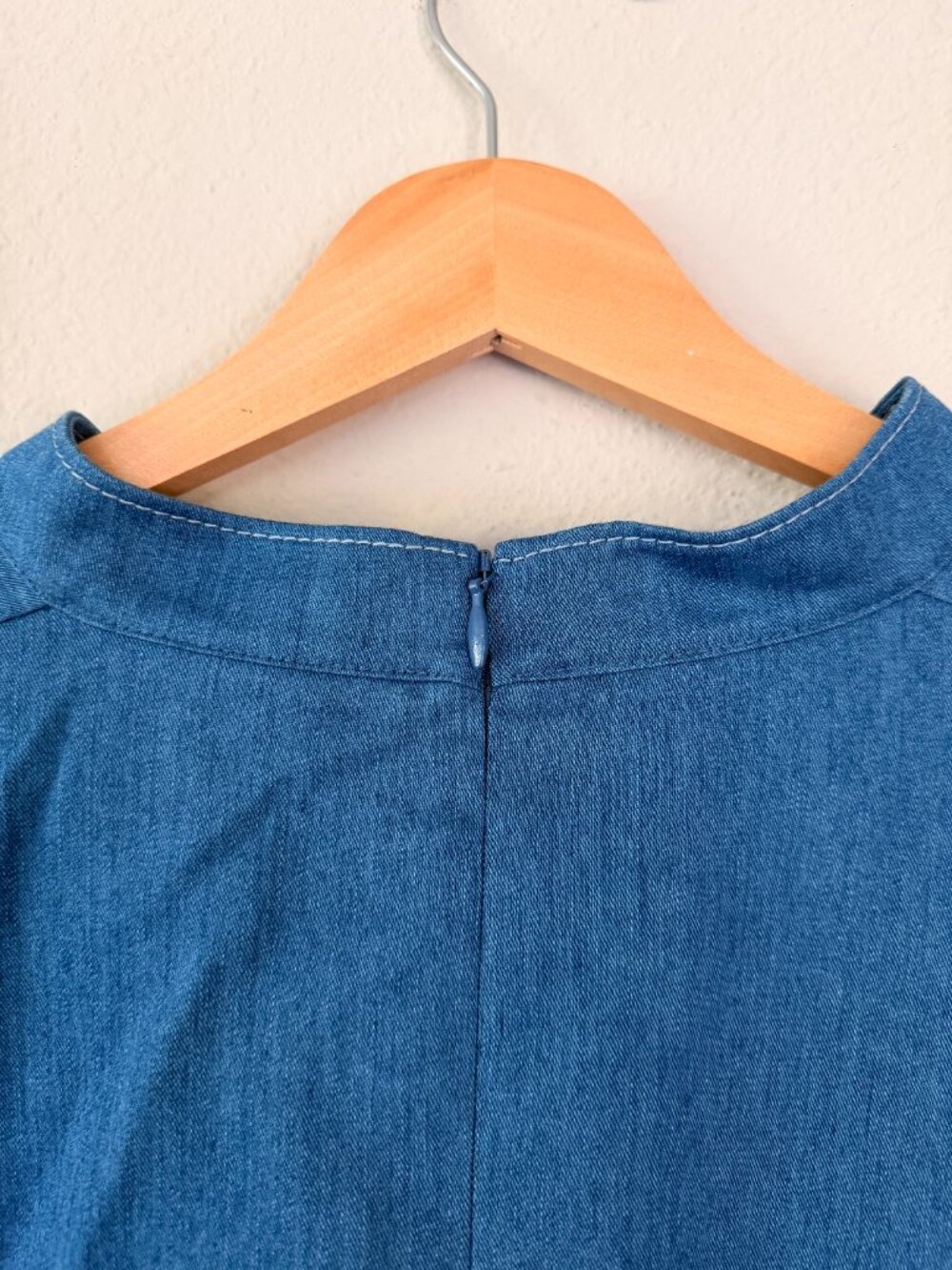 Akris Punto Denim Chambray Laced Tunic size 16 - Picture 6 of 7
